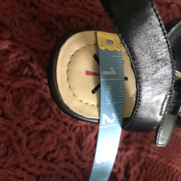 Free Shipping Issac Misrahi Black Leather wedge heel sandals. Size 8 - Picture 6 of 16